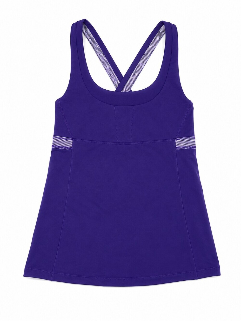 Lululemon Purple Built-In Bra Cross Back Athletic Tank Top Size 8